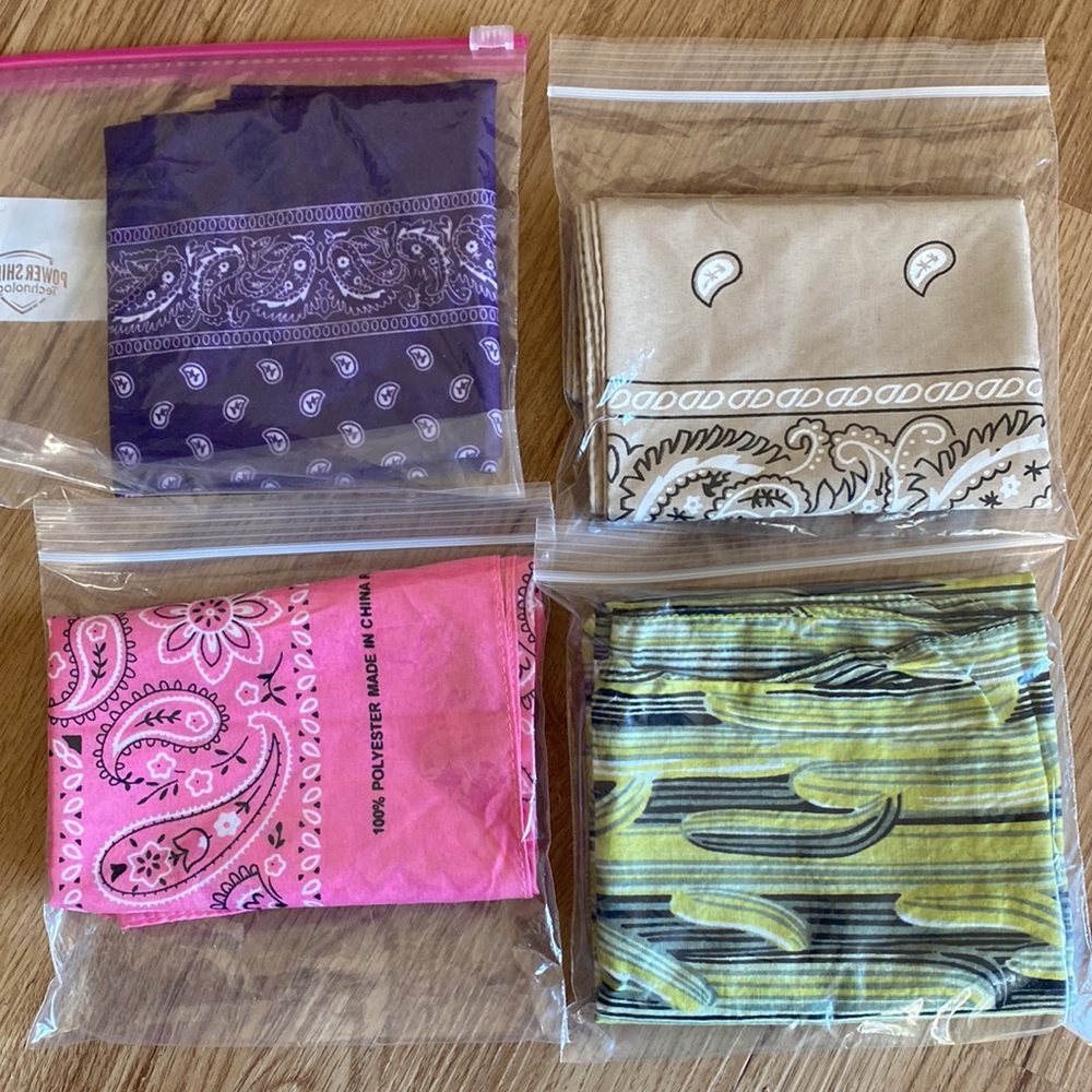 4 NEW bandanas